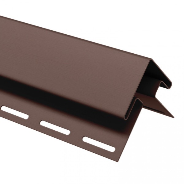 Угол внешний (наружный) для сайдинга, коричневый купить в Стерлитамаке