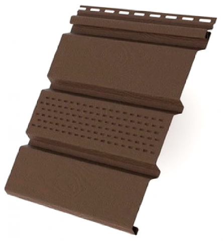 Софит с центральной перфорацией, коричневый купить в Стерлитамаке