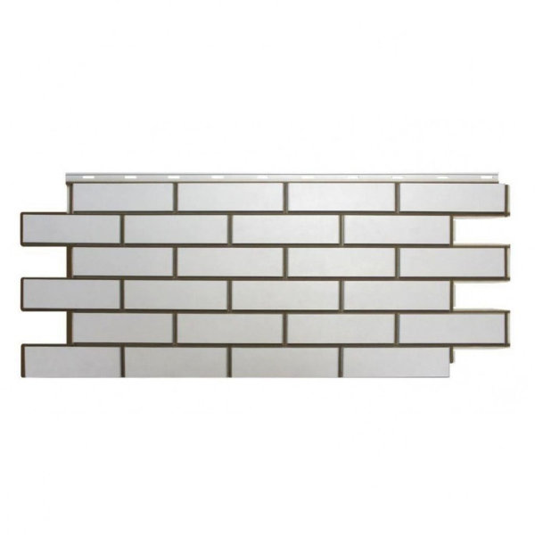 Фасадная панель Nordside, Гладкий Кирпич, Белый купить в Стерлитамаке