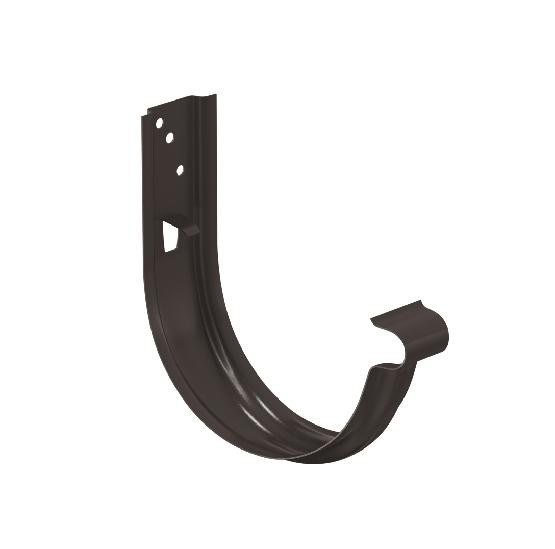 Водосток Aquasistem, система 150/100 - Крюк крепления желоба универсальный RR 32 Тёмно-Коричневый купить в Стерлитамаке