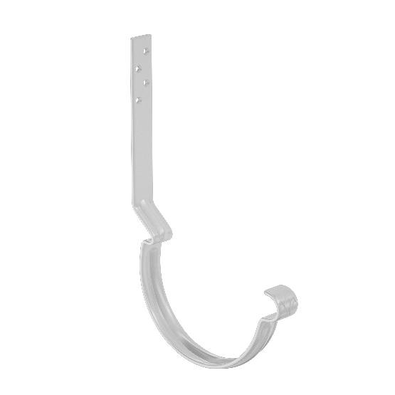 Водосток Aquasistem, система 150/100 - Крюк крепления желоба длинный RAL 9003 Белый купить в Стерлитамаке