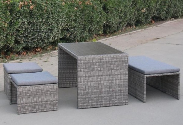 Диван-Трансформер AFINA плетеный из иск. ротанга S330G-W78 Grey купить в Стерлитамаке