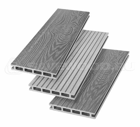 Террасная доска из ДПК SW Carpinus (T) — двухсторонняя пепельный купить в Стерлитамаке