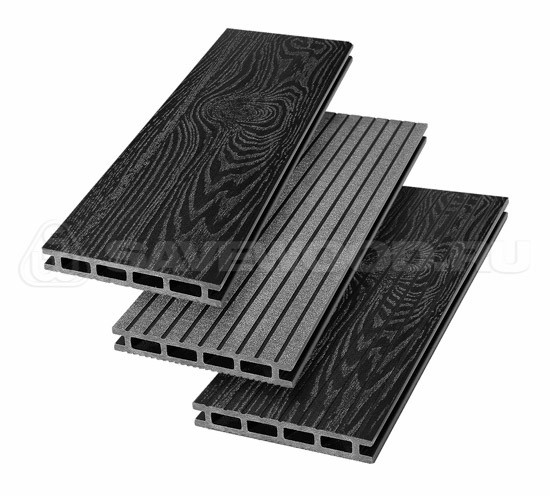Террасная доска из ДПК SW Carpinus (T) — двухсторонняя черный купить в Стерлитамаке