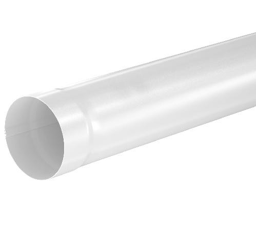 Водосток Aquasistem, система 150x100 - Труба водосточная 3.00м RR 20 Мраморно-белый купить в Стерлитамаке