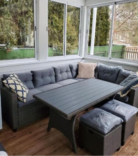 Комплект мебели AFINA плетеной из иск. ротанга AFM-307G-Grey купить в Стерлитамаке