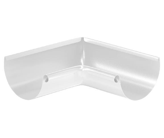 Водосток Aquasistem, система 150x100 - Угол желоба, внутренний 90° RR 20 Мраморно-белый купить в Стерлитамаке