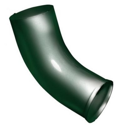 Водосток Grand Line 125x90 – Колено сливное RAL 6005