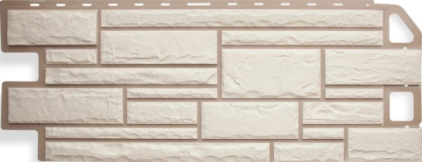 Цокольный сайдинг альта-профиль - коллекция "камень", белый купить в Стерлитамаке