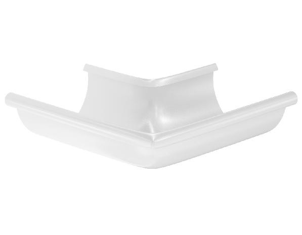 Водосток Aquasistem, система 150x100 - Угол желоба, наружный 90° RR 20 Мраморно-белый купить в Стерлитамаке