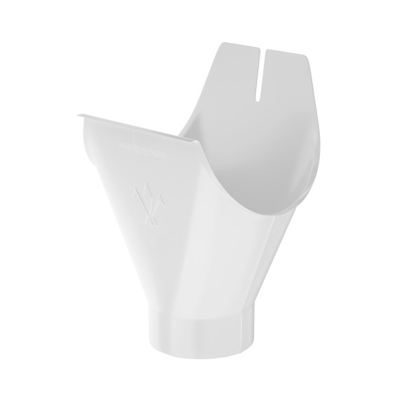 Водосток Aquasistem, система 125x90 - Воронка желоба RAL 9003 Белый купить в Стерлитамаке