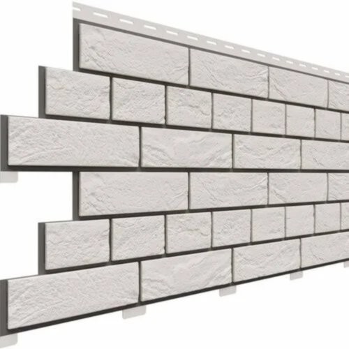 Фасадная панель Доломит Кирпич Славянка Белый купить в Стерлитамаке