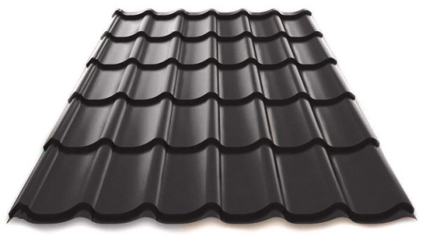 Металлочерепица Металл Профиль Norman полиэстер 0,5 сталь RAL 7024 серый купить в Стерлитамаке