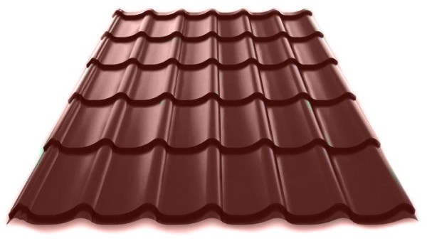 Металлочерепица Металл Профиль Norman полиэстер 0,5 сталь RAL 8017 коричневый купить в Стерлитамаке