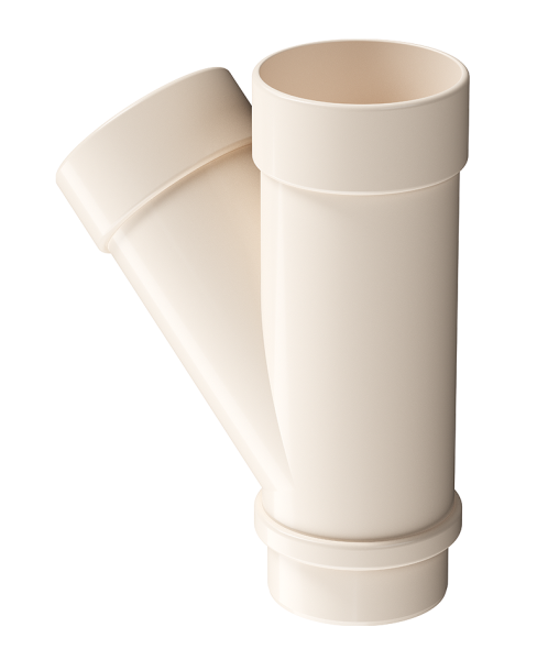 Тройник 45˚ Docke Lux ПВХ Латте купить в Стерлитамаке