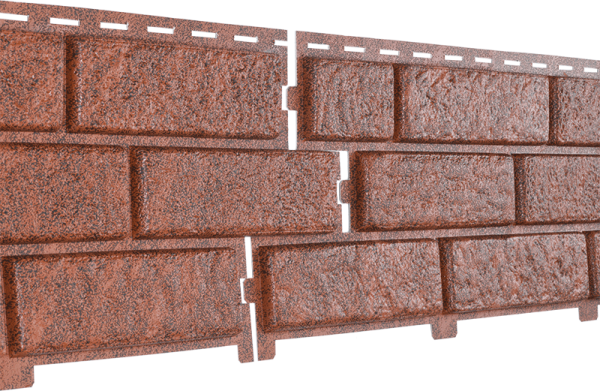 Фасадная панель Ю-Пласт Стоун Хаус Кирпич Красный купить в Стерлитамаке