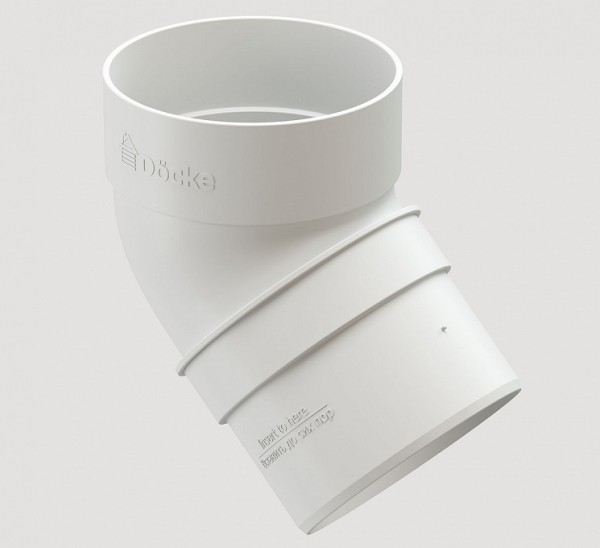 Колено 45˚ПВХ Docke STANDART пломбир купить в Стерлитамаке