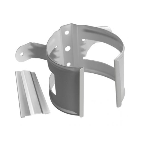 Водосток Grand Line 150x100 – Хомут трубы (на дерево) RAL 9003 купить в Стерлитамаке