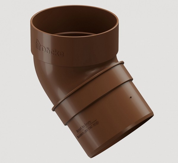 Колено 45˚ПВХ Docke STANDART Светло-коричневый купить в Стерлитамаке