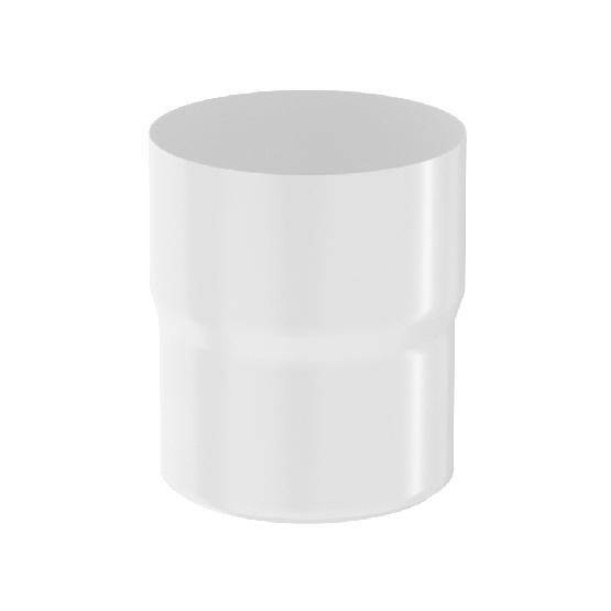 Водосток Aquasistem, система 125x90 - Соединитель трубы RR 20 Мраморно-белый купить в Стерлитамаке