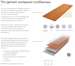 Фибросайдинг DECOVER 3600 x 190 x 8 мм Lazuro
