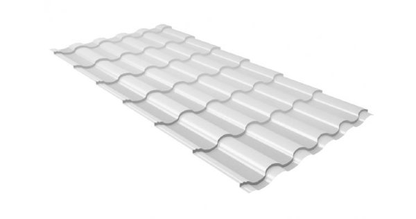 Металлочерепица кредо 0,5 Satin RAL 9003 сигнальный белый купить в Стерлитамаке
