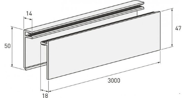 Планка финишная белая купить в Стерлитамаке