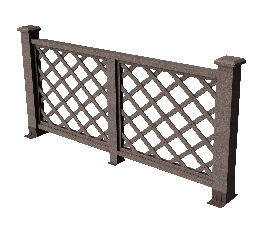 Ограждения декоративное ДПК GRINDERDECO Ламбет венге купить в Стерлитамаке