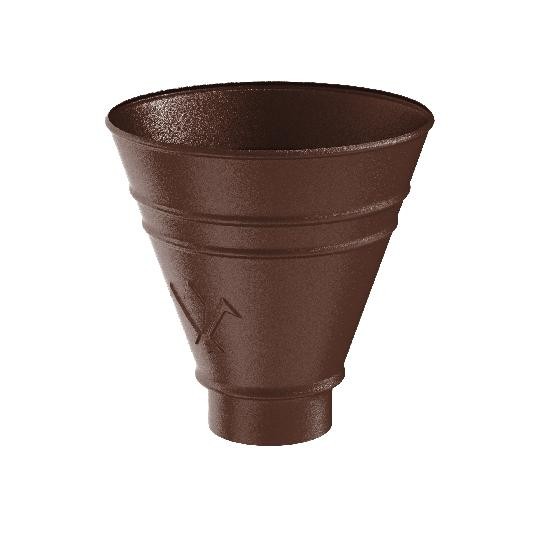 Водосток Aquasistem, Система 125x90 - Воронка водосборная круглая RAL 8017 Коричневый matt купить в Стерлитамаке