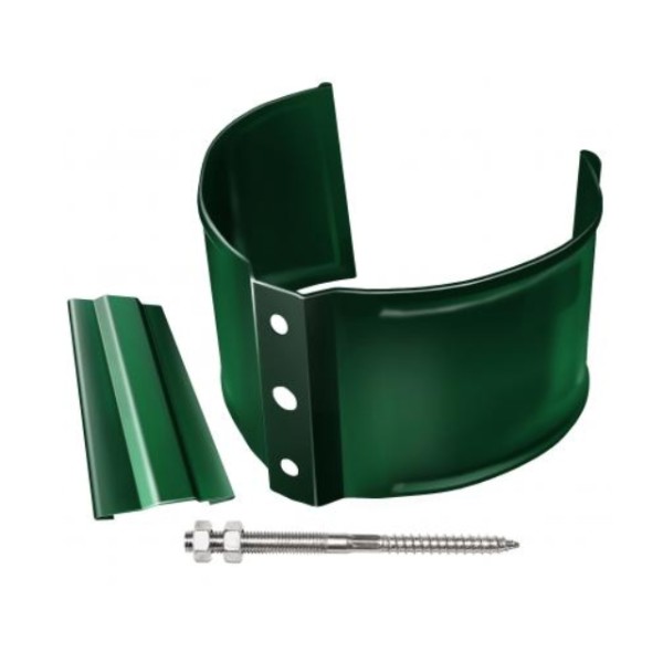 Водосток Grand Line 125x90 – Хомут трубы (на кирпич) RAL 6005 купить в Стерлитамаке