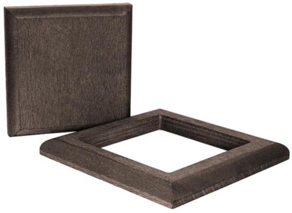 Комплект крышка и юбка ДПК для столба Polivan SINGARAJA темно-коричневый купить в Стерлитамаке