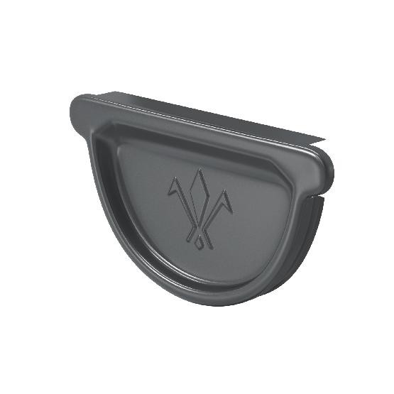 Водосток Aquasistem, система 150/100 -  Заглушка универсальная с резиновым уплотнителем RAL 7024 Тёмно-серый купить в Стерлитамаке