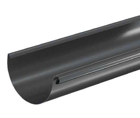 Водосток Aquasistem, система 150/100 - Водосточный желоб 3.00м RAL 7024 Тёмно-серый купить в Стерлитамаке