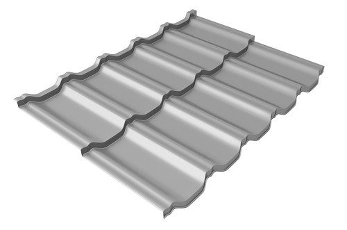 Металлочерепица модульная Квинта Uno Grand Line c 3D резом 0,5 Satin RAL 7004 сигнальный серый купить в Стерлитамаке