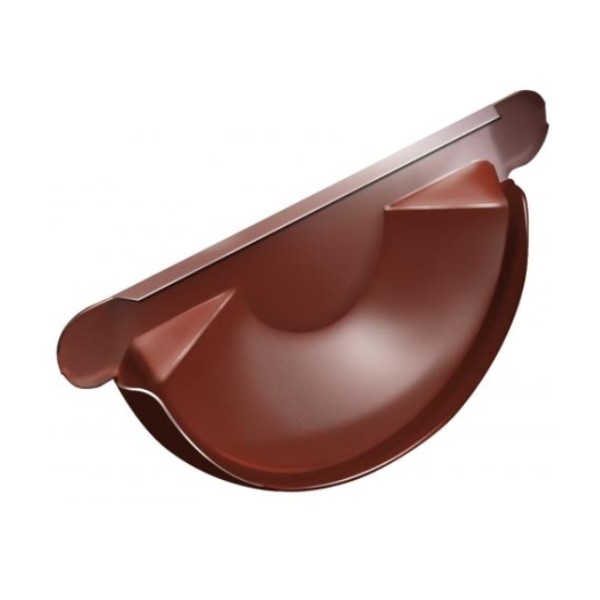 Водосток Grand Line 125x90 – Заглушка желоба RAL 8004 купить в Стерлитамаке