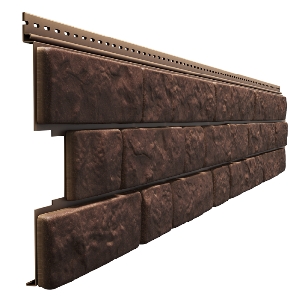 Фасадная панель Docke BERGART под камень Кедровый орех купить в Стерлитамаке