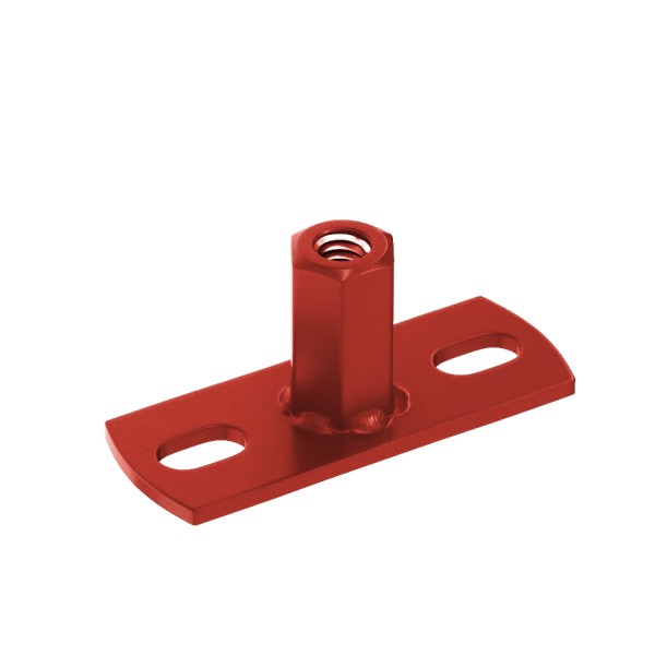 Водосток Aquasistem, система 150x100 - Держатель для хомута под метиз RR 29 Бургундский купить в Стерлитамаке