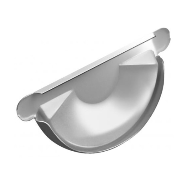 Водосток Grand Line 125x90 – Заглушка желоба RAL 9003 купить в Стерлитамаке