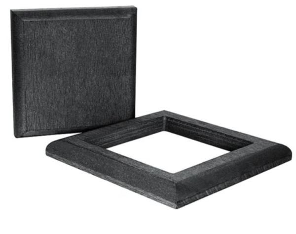 Комплект крышка и юбка ДПК для столба Polivan DENPASAR черный купить в Стерлитамаке