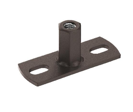 Водосток Aquasistem, Система 125x90 - Держатель для хомута под метиза RR 32 Тёмно-коричневый matt купить в Стерлитамаке