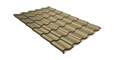 Металлочерепица кредо 0,45 PE RAL 1014 слоновая кость