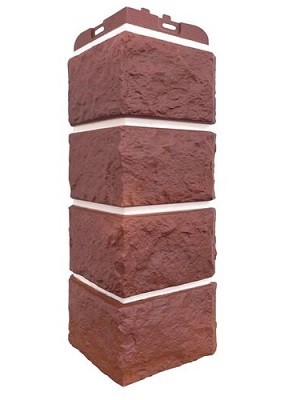 Угол наружный Grand Line Колотый Камень Корица, Шов белый купить в Стерлитамаке