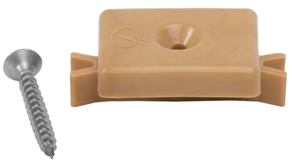 Пластиковая клипса с саморезом, Grinder шовный монтаж 5 mm бежевый купить в Стерлитамаке