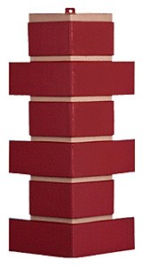 Угол T-Сайдинг - Кирпич Модерн Красный