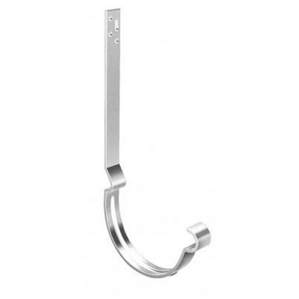 Водосток Grand Line 125x90 – Кронштейн длинный полоса RAL 9003 купить в Стерлитамаке