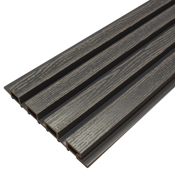 Фасадная доска из ДПК Faynag Wood Рейка Мокрый Асфальт купить в Стерлитамаке