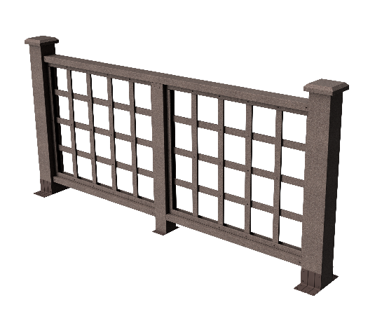 Ограждения декоративное ДПК GRINDERDECO Дувр венге купить в Стерлитамаке