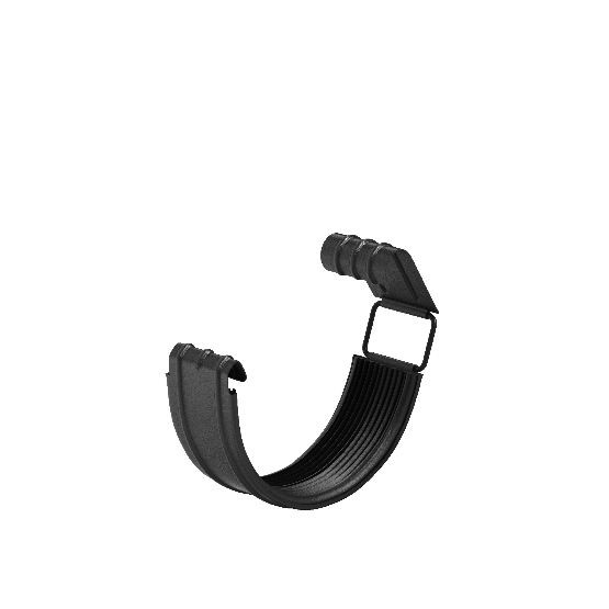 Водосток Aquasistem, система 125x90 - Соединитель желоба с резиновым уплотнителем RAL 9005 Чёрный купить в Стерлитамаке