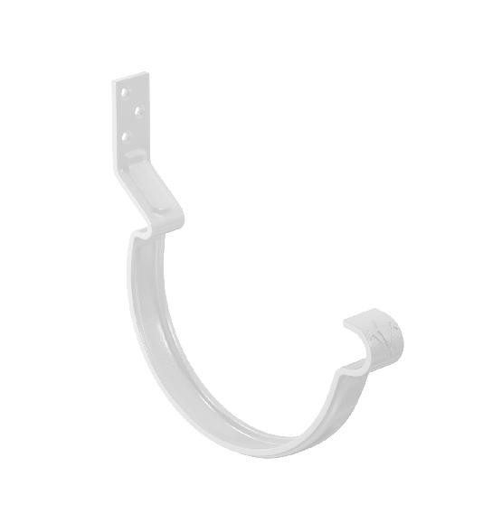 Водосток Aquasistem, система 125x90 - Крюк крепления желоба короткий RAL 9003 Белый купить в Стерлитамаке