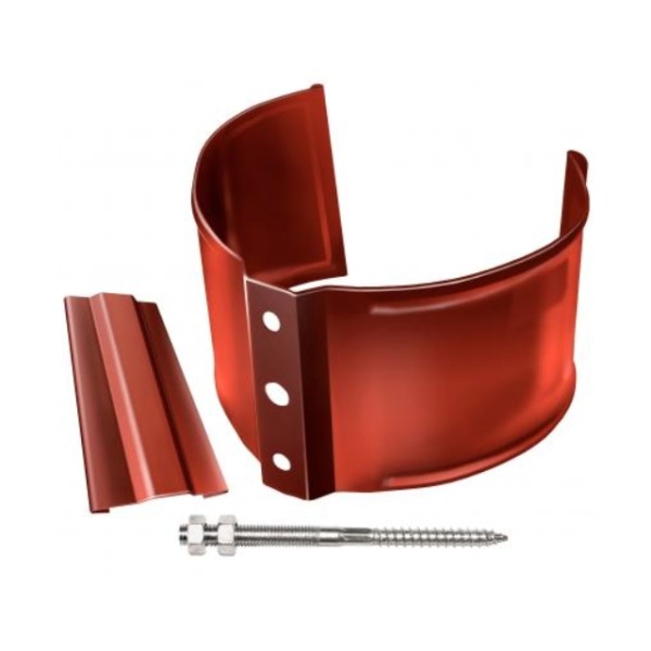 Водосток Grand Line 125x90 – Хомут трубы (на кирпич) RAL 8004 купить в Стерлитамаке